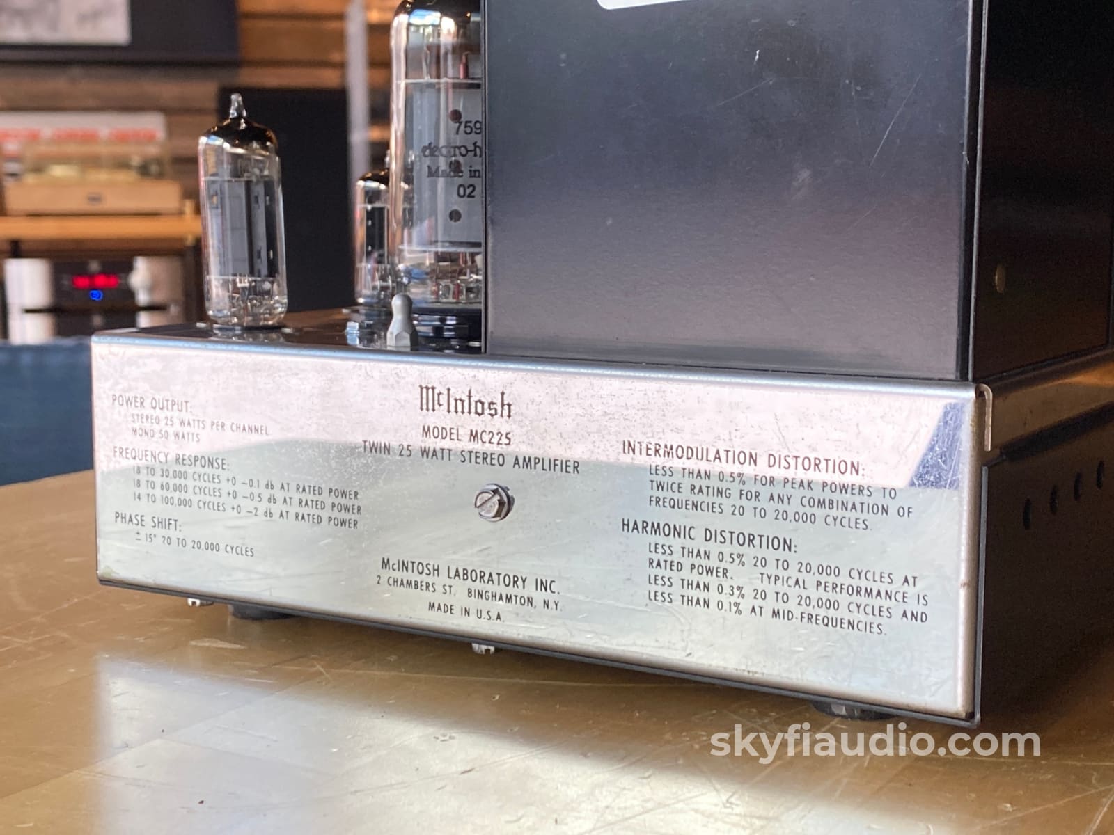 Mcintosh Mc225 Vintage Tube Amplifier - Fully Restored