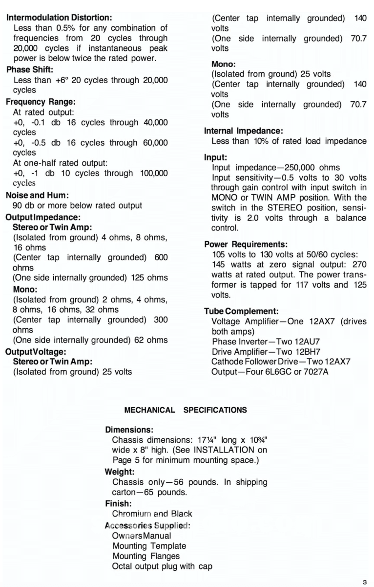 Mcintosh Mc240 Vintage Tube Amplifier