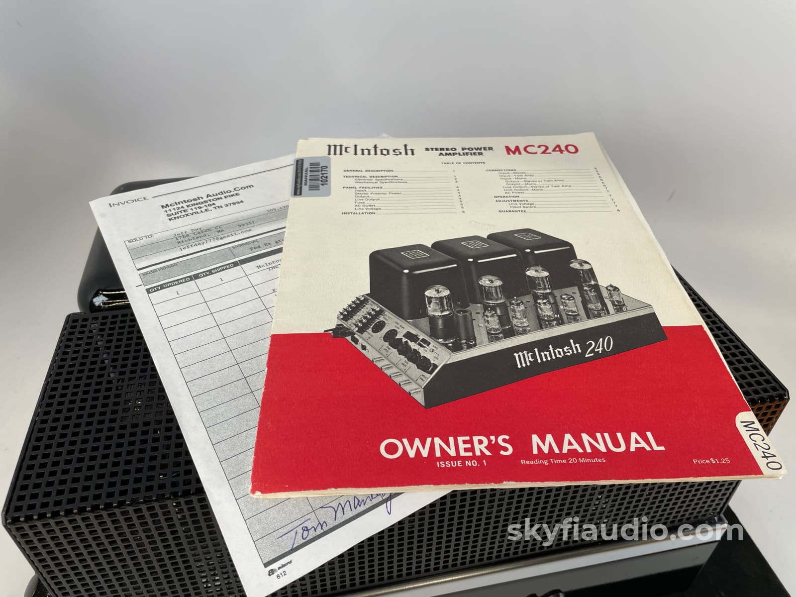 Mcintosh Mc240 Vintage Tube Amplifier With Telefunken Tubes