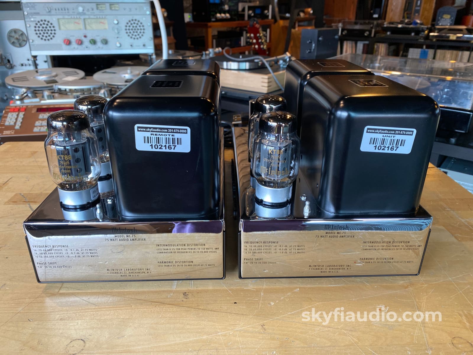 Mcintosh Mc75 Vintage And Restored Tube Monoblock Amps - 120 / 240V Capable Amplifier