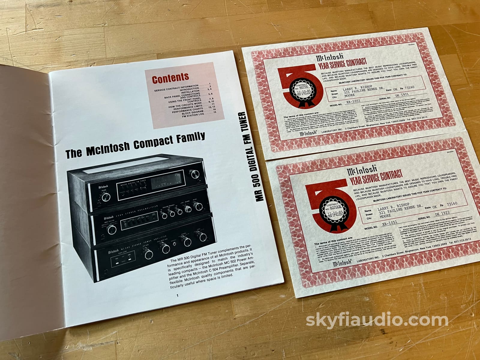 Mcintosh Mr500 Vintage Fm Tuner - Serviced