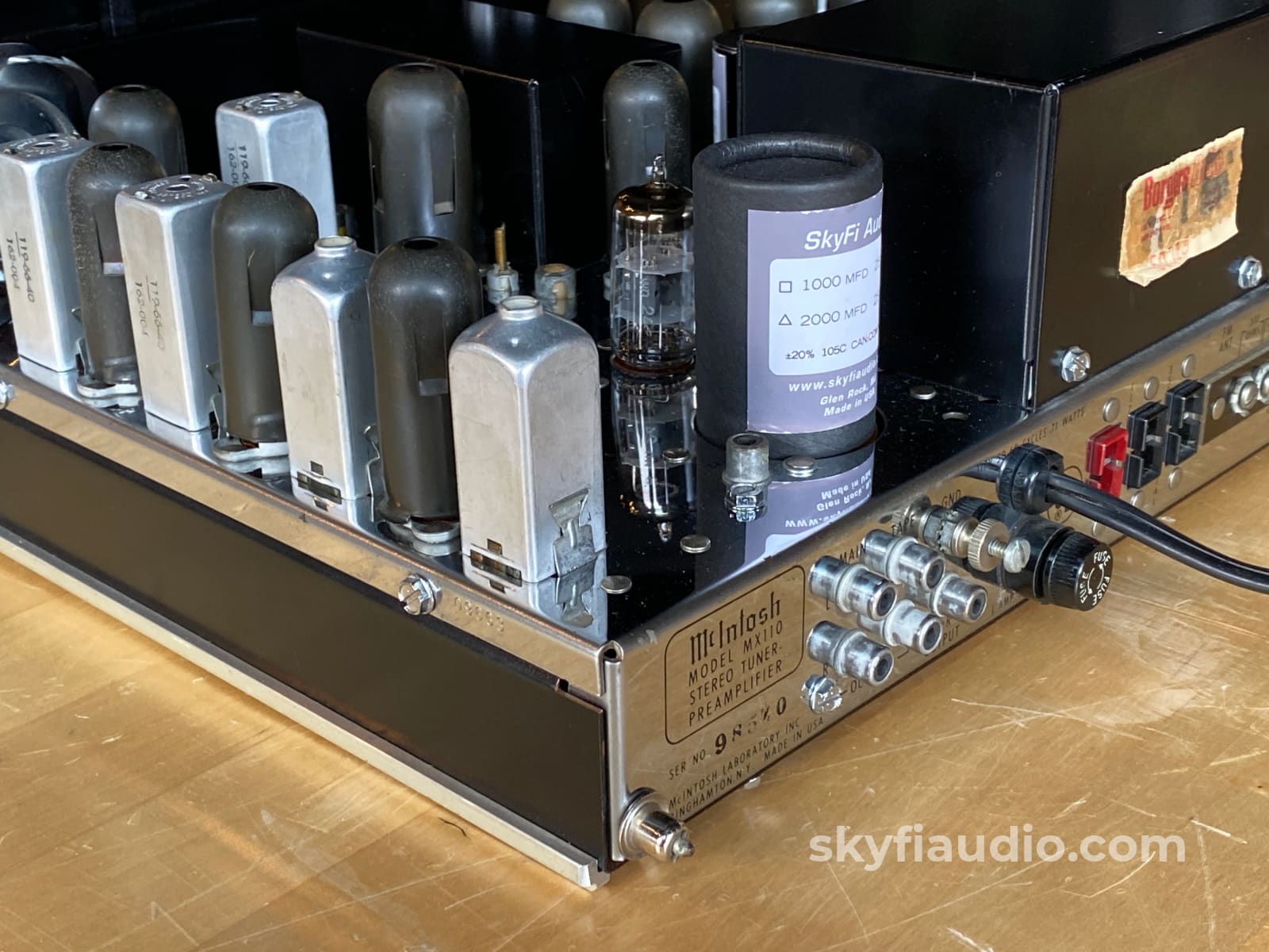 Mcintosh Mx110 Tube Tuner Preamp - Modafferi Upgraded & Skyfi Restored Preamplifier