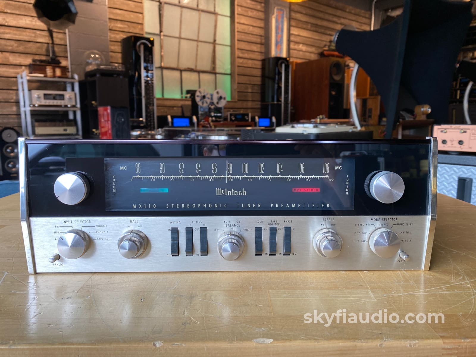 Mcintosh Mx110 Tube Tuner Preamp - Modafferi Upgraded & Skyfi Restored Preamplifier
