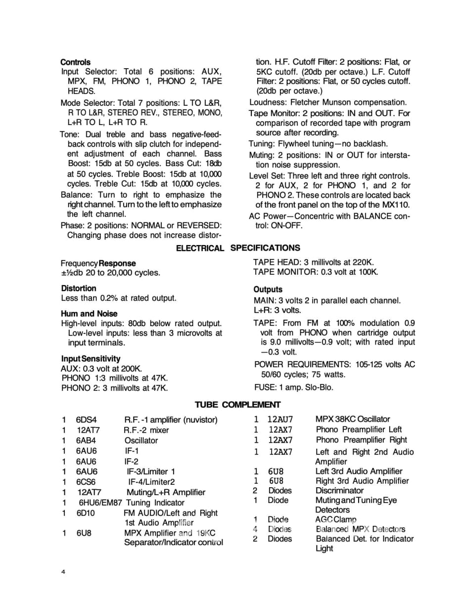 Mcintosh Mx110 Tube Tuner Preamp - Restored To Perfection Preamplifier