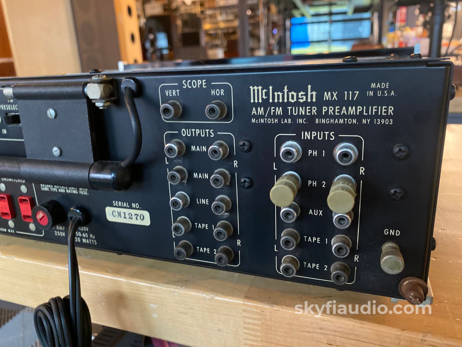 Mcintosh Mx117 Stereo Tuner Preamp - Serviced And Gorgeous W/Original Box! Preamplifier