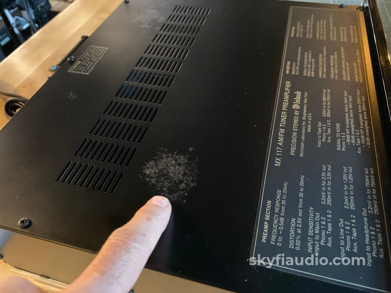 Mcintosh Mx117 Stereo Tuner Preamp - Serviced And Gorgeous W/Original Box! Preamplifier