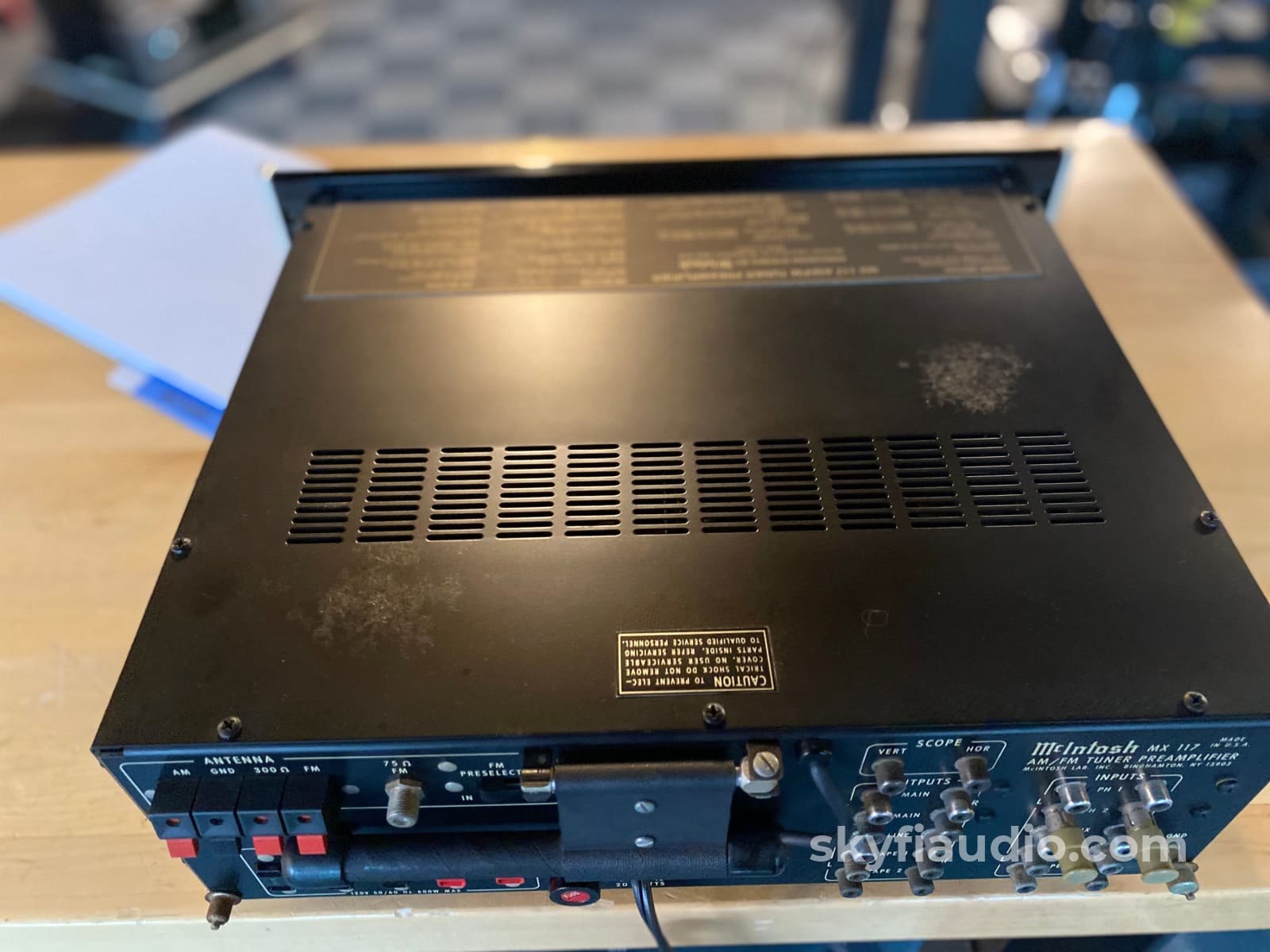 Mcintosh Mx117 Stereo Tuner Preamp - Serviced And Gorgeous W/Original Box! Preamplifier