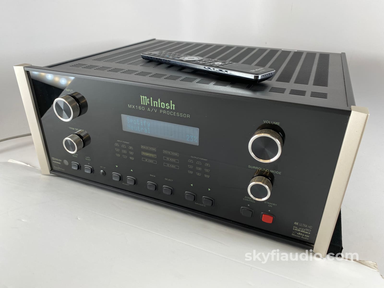 Mcintosh Mx160 Home Theater Processor 4K Ultra Hd Upscaling Dolby Atmos Dts:x Auro-3D Preamplifier