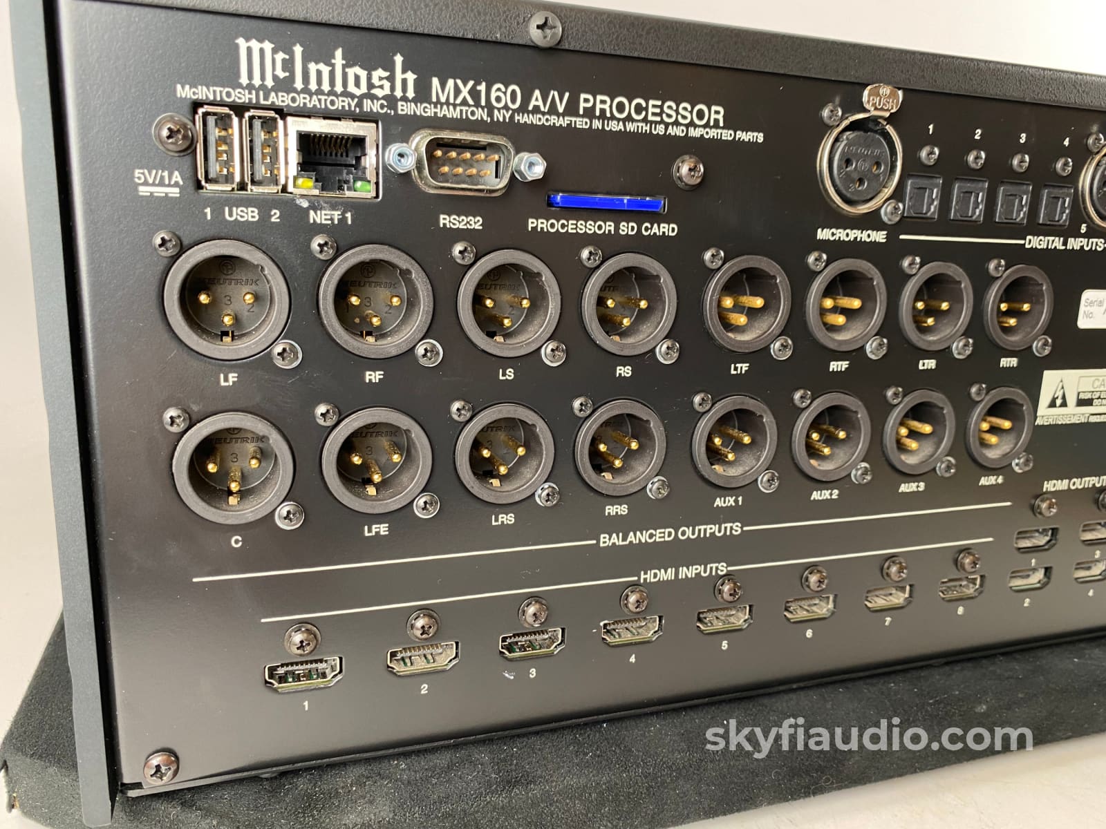 Mcintosh Mx160 Home Theater Processor 4K Ultra Hd Upscaling Dolby Atmos Dts:x Auro-3D Preamplifier