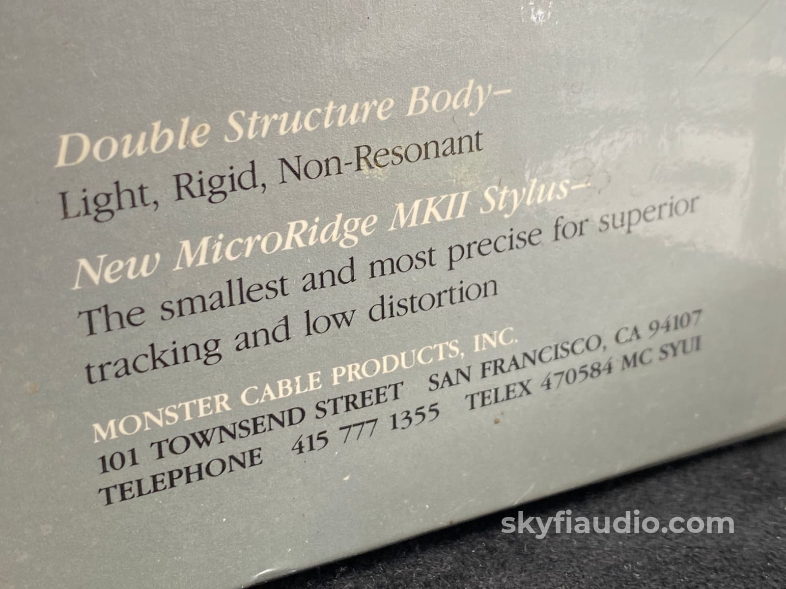 Monster Cable Alpha Genesis 1000 Vintage Mc Phono Cartridge - Complete