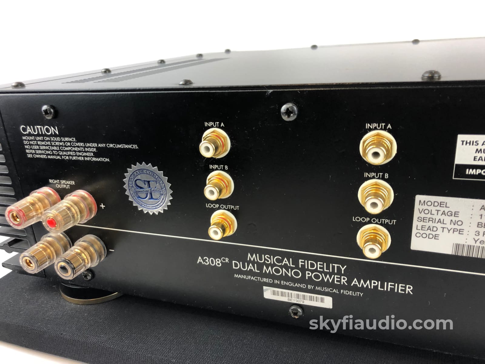 Musical Fidelity A308Cr Dual Mono Amplifier With Mods By The Upgrade Company