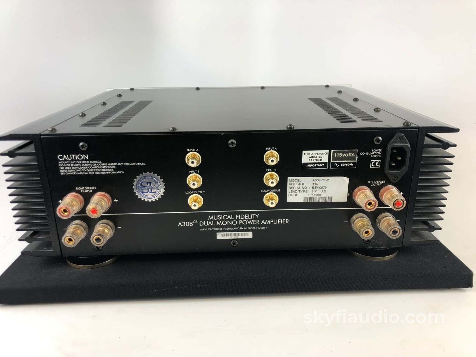 Musical Fidelity A308Cr Dual Mono Amplifier With Mods By The Upgrade Company