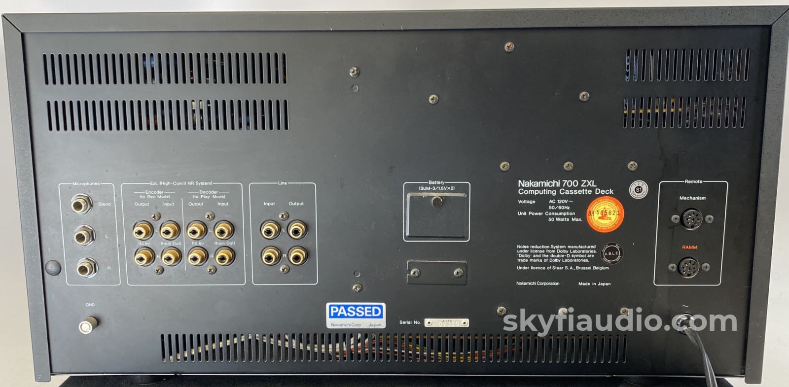 Nakamichi 700Zxl Computing Cassette Deck - Ultra Rare 3 Head Restored Collector Set! Tape