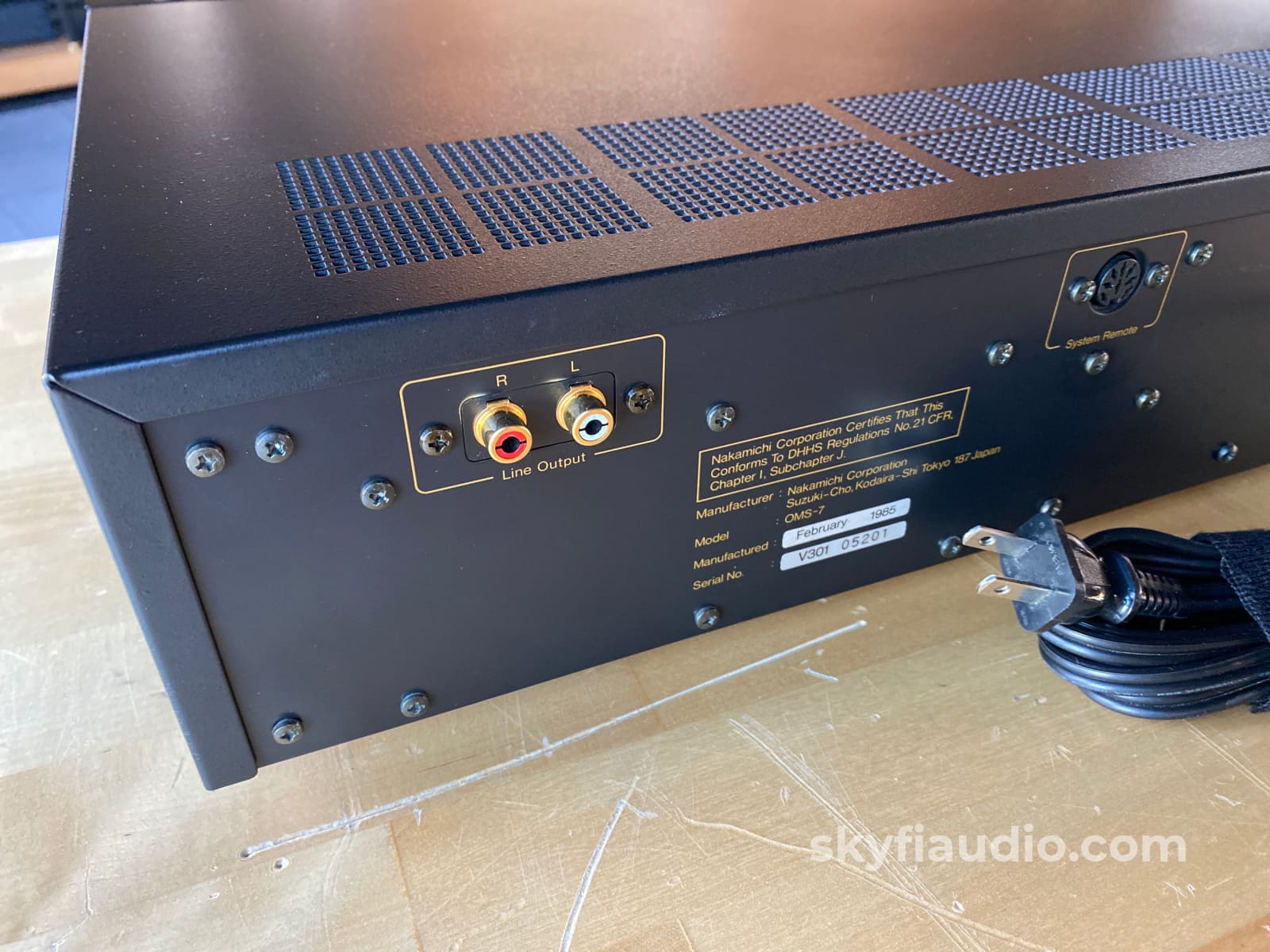 Nakamichi Oms-7 Vintage Cd Player With Remote - Dual Phillips Dacs + Digital