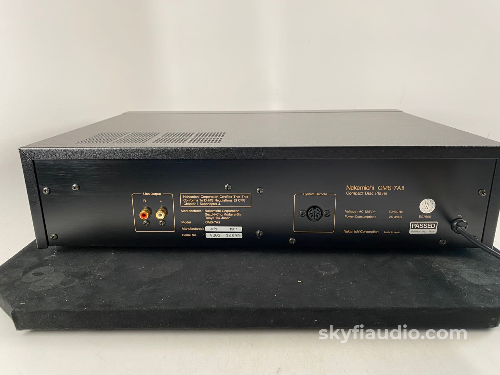 Nakamichi Oms-7Aii Vintage Cd Player With Remote - Dual Burr-Brown Dacs + Digital