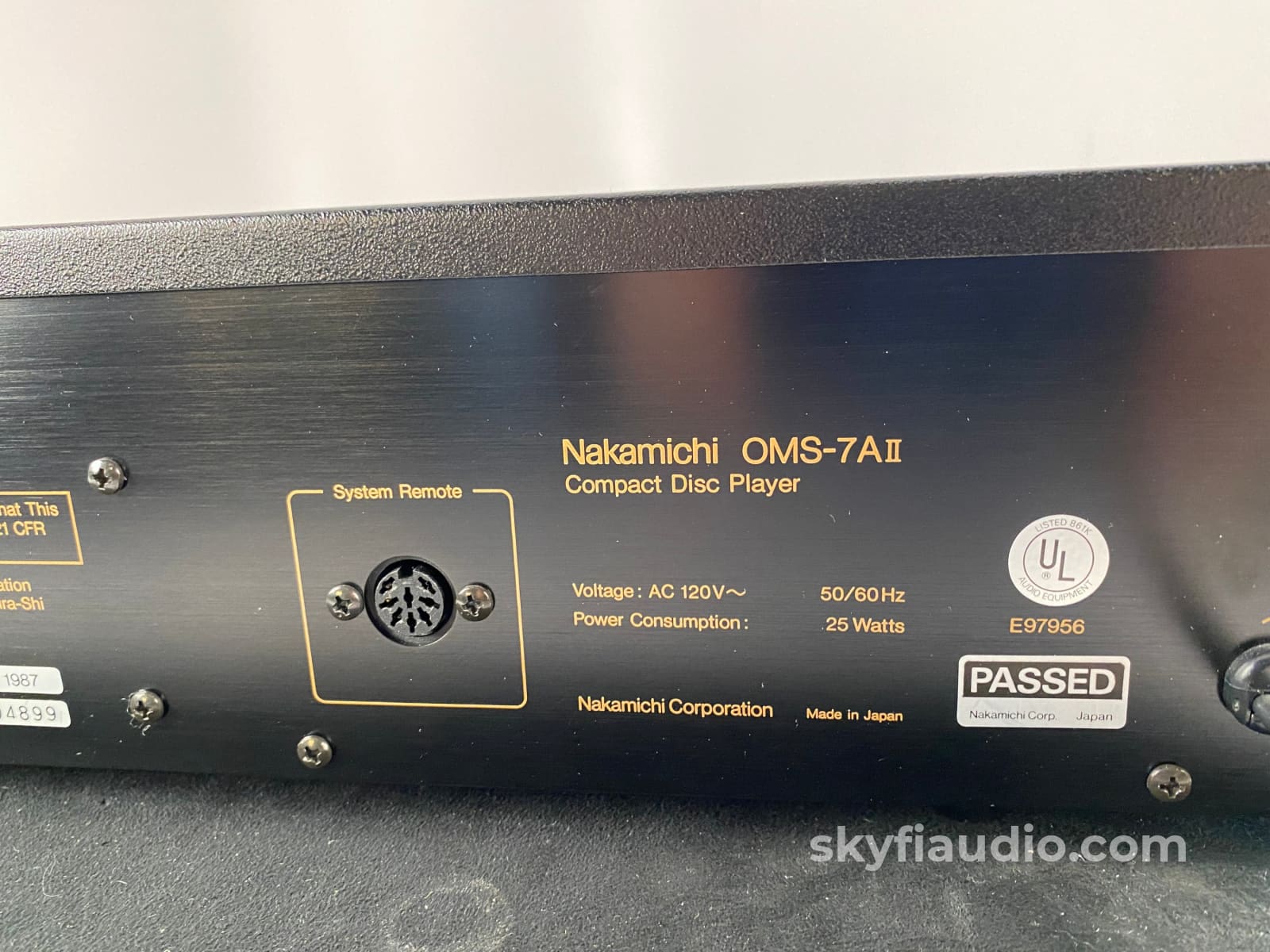 Nakamichi Oms-7Aii Vintage Cd Player With Remote - Dual Burr-Brown Dacs + Digital