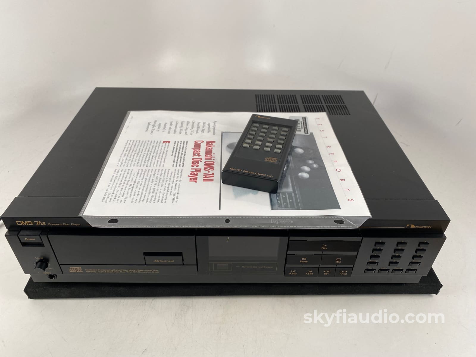 Nakamichi Oms-7Aii Vintage Cd Player With Remote - Dual Burr-Brown Dacs + Digital