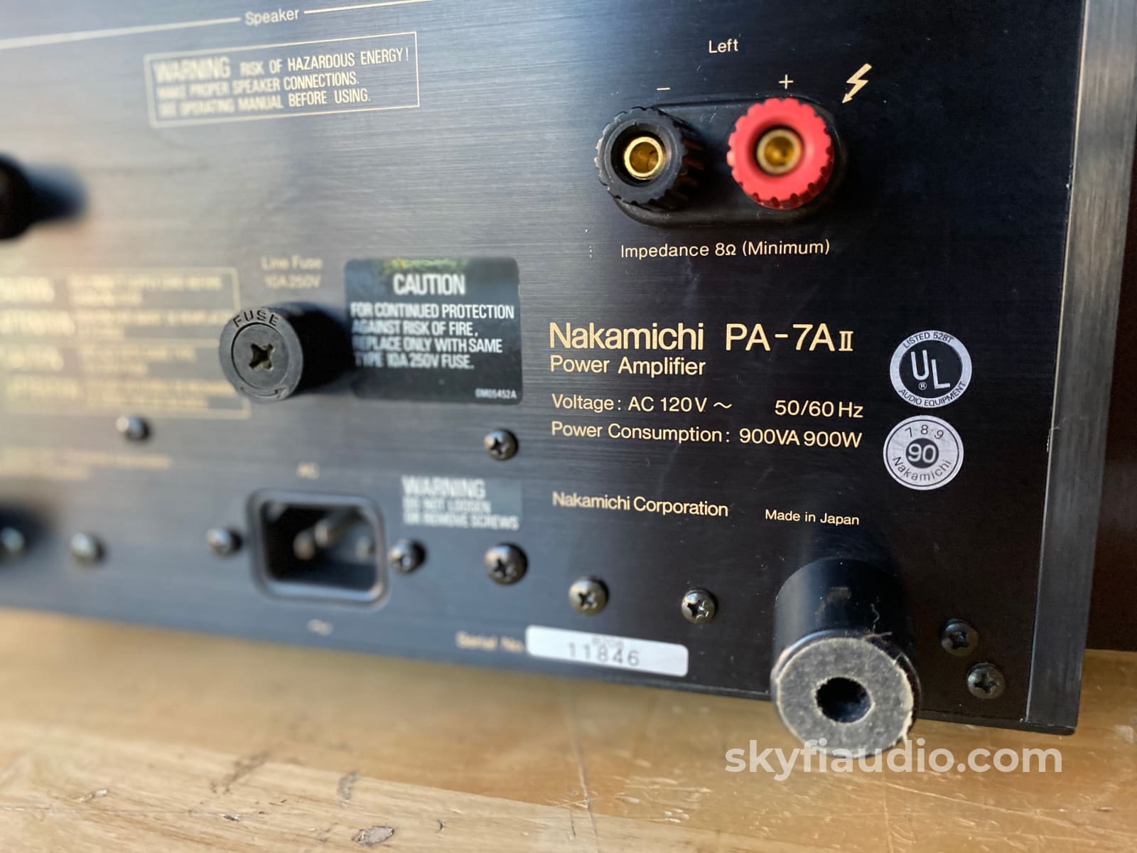 Nakamichi Pa-7Aii Stasis Vintage Power Amplifier With 225W X 2!