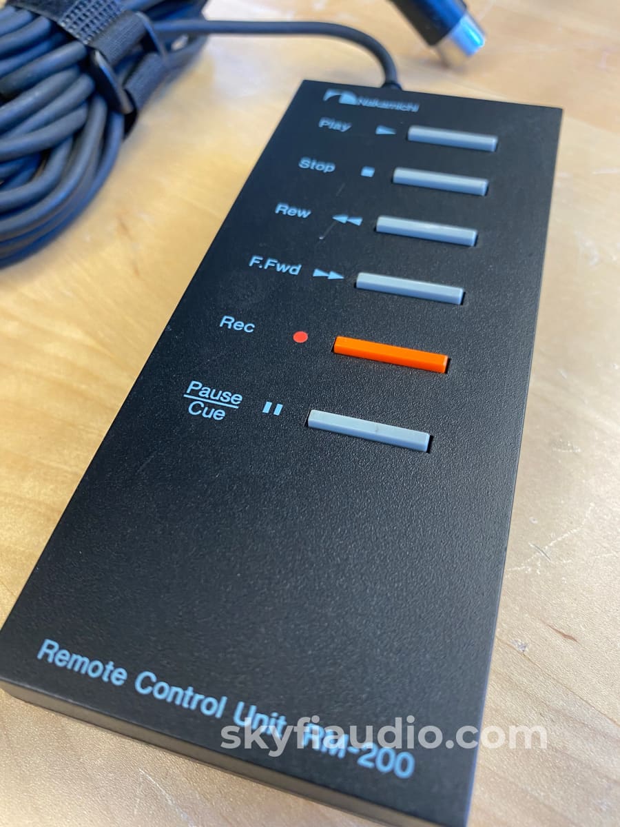 Nakamichi Rm-200 Wired Remote Control - Rare For Dragon Cr-7A