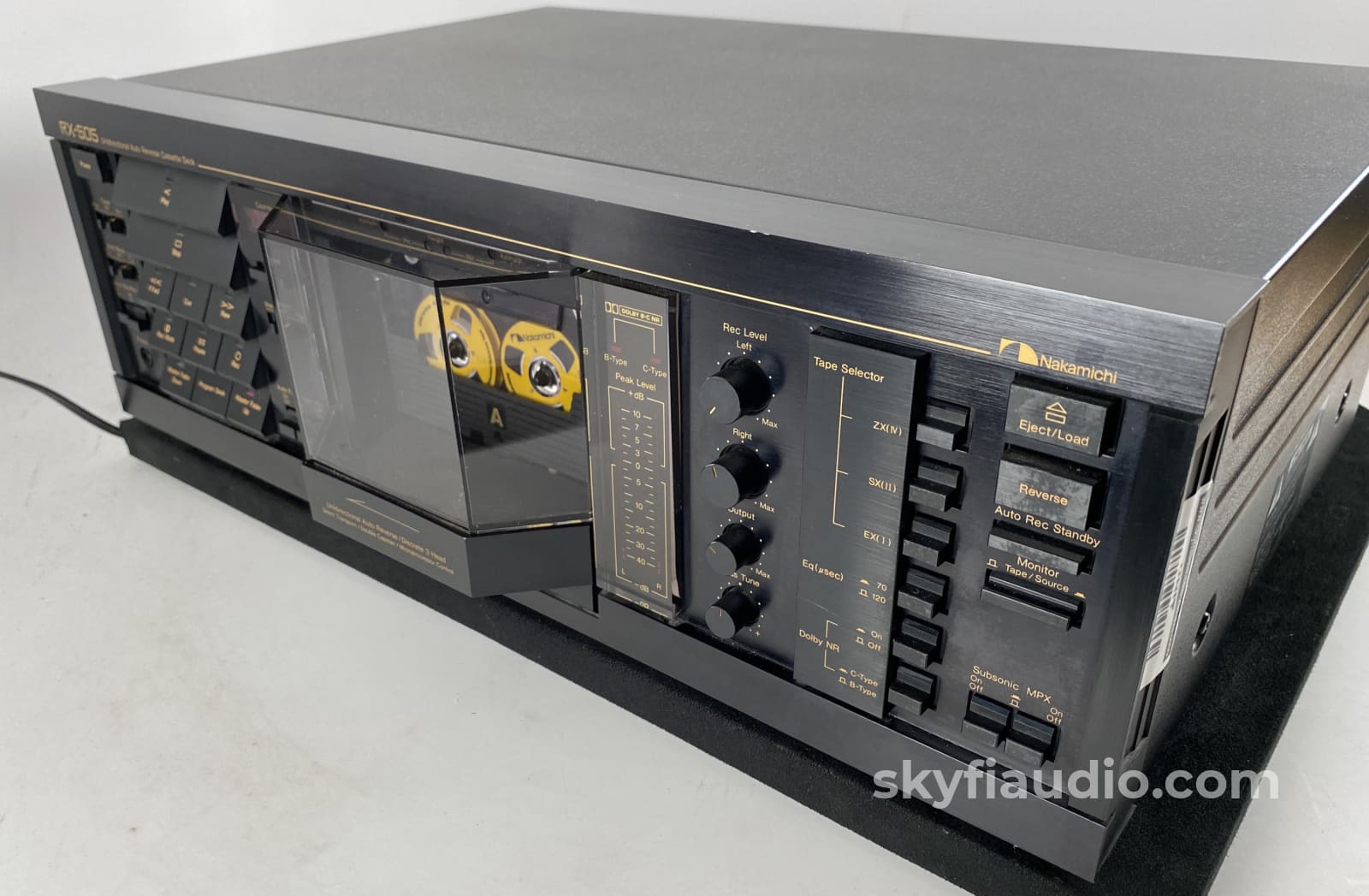 Nakamichi Rx-505 Tape Deck - 3 Heads With Unique Physical Auto Reverse