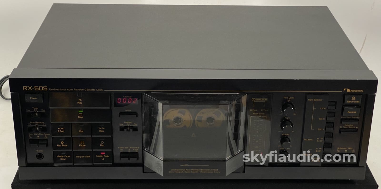 Nakamichi Rx-505 Tape Deck - 3 Heads With Unique Physical Auto Reverse
