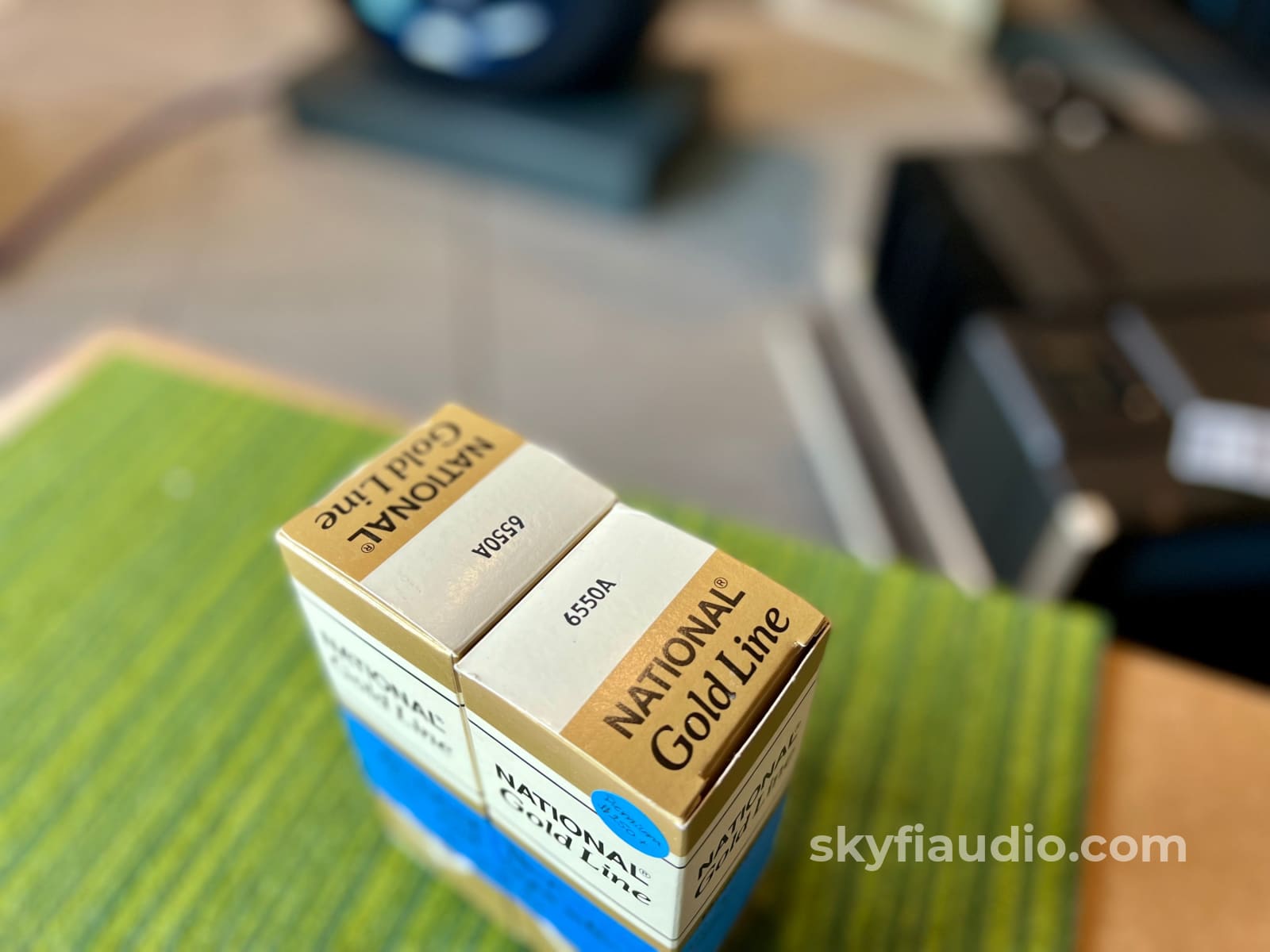 National (Ge) 6550 Gold Line Matched Pair Tubes New Old Stock (Nos) Accessory