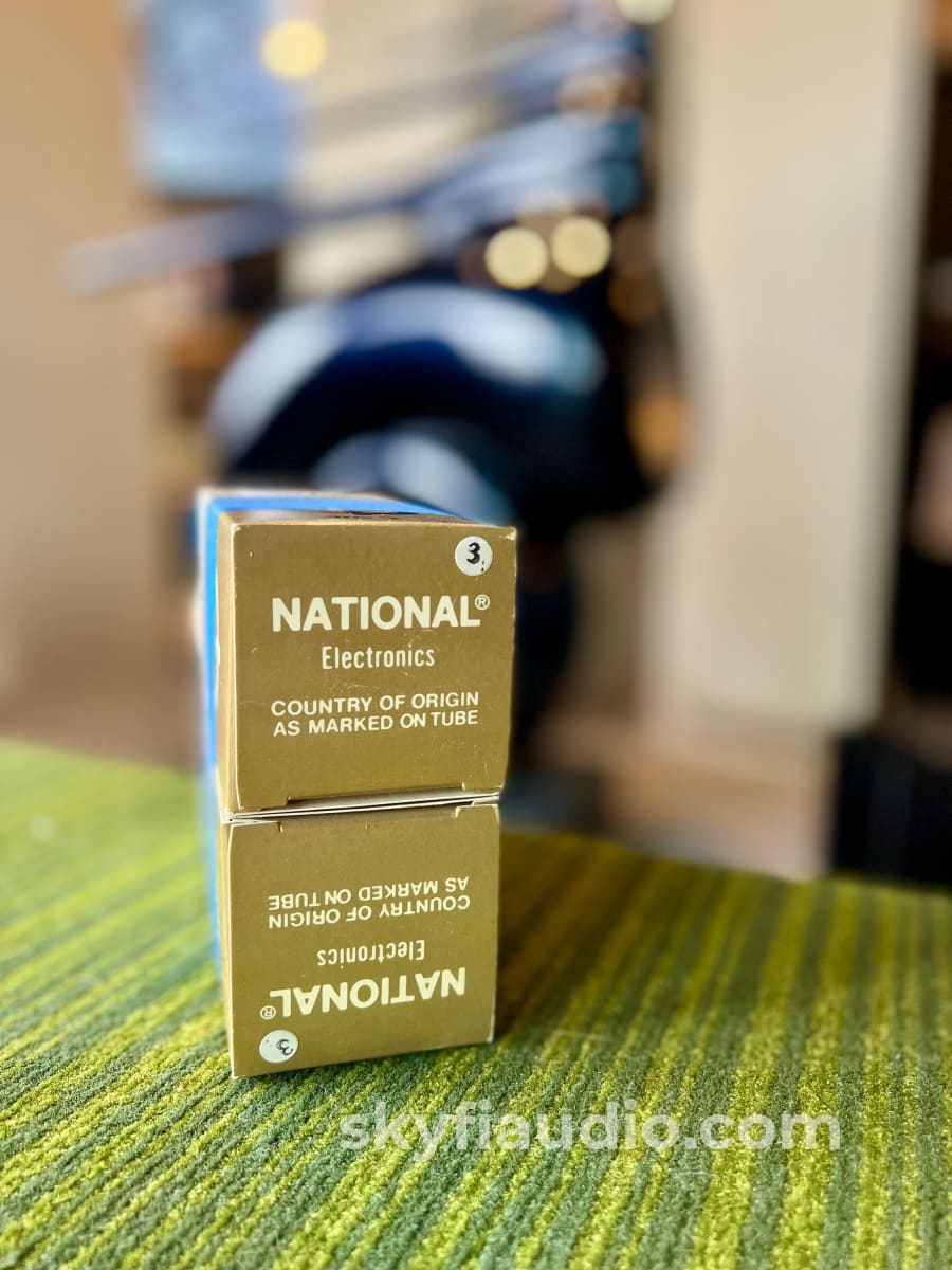 National (Ge) 6550 Gold Line Matched Pair Tubes New Old Stock (Nos) Accessory