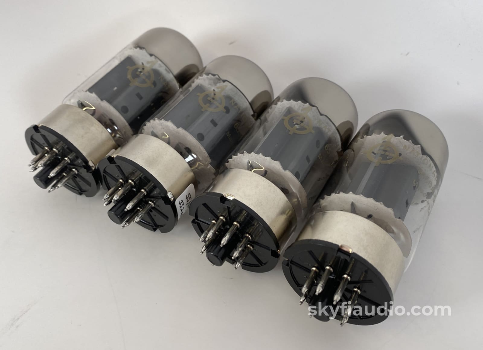 National (Ge) 6550 Gold Line Tubes (Matched Quad) New Old Stock (Nos) Accessory