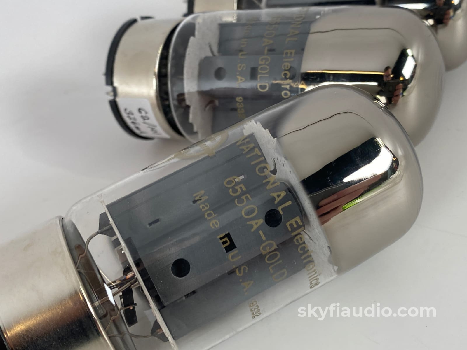 National (Ge) 6550 Gold Line Tubes (Matched Quad) New Old Stock (Nos) Accessory