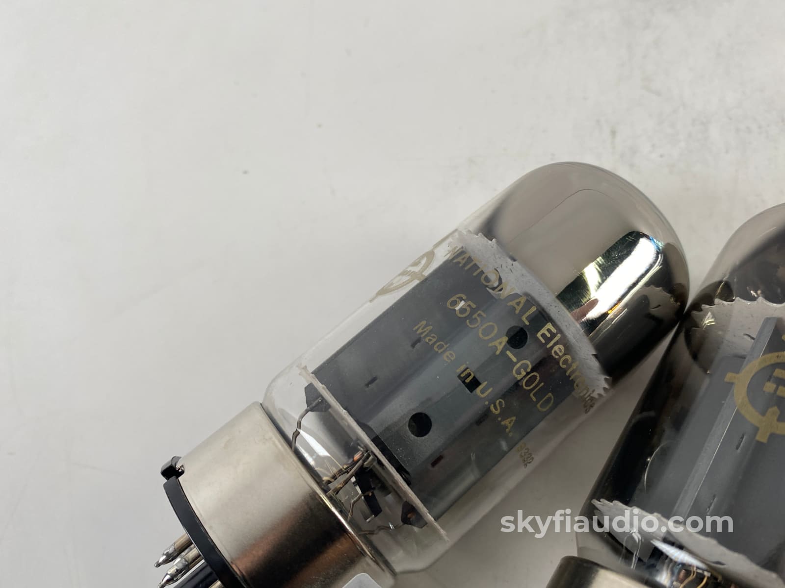 National (Ge) 6550 Gold Line Tubes (Matched Quad) New Old Stock (Nos) Accessory