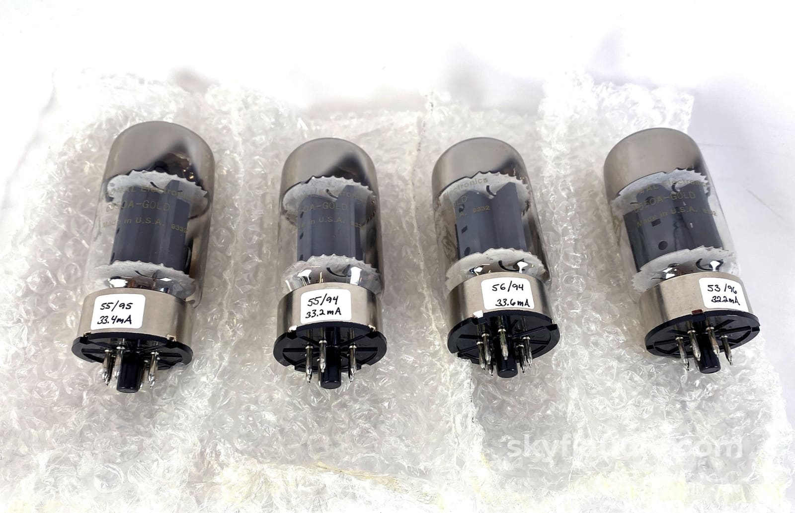 National (Ge) 6550 Gold Line Tubes (Matched Quad) New Old Stock (Nos) Accessory