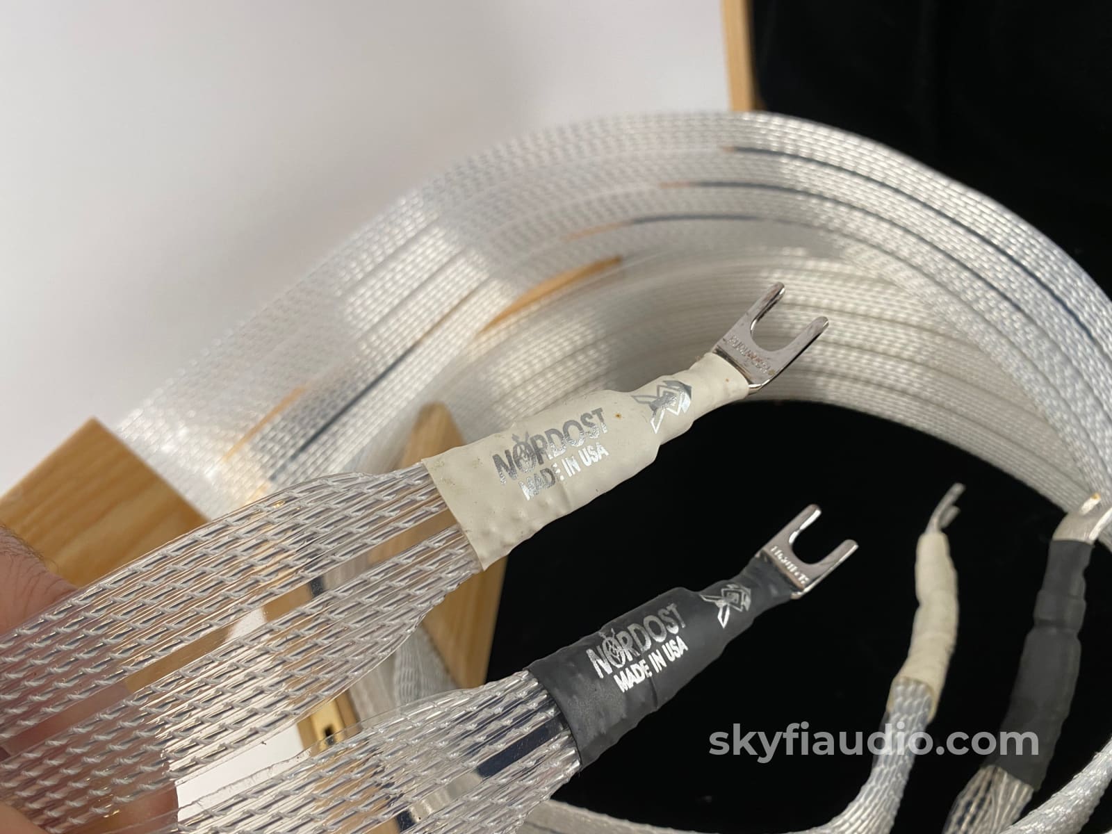 Nordost Odin Supreme Reference Pure Silver Speaker Cables - Like New In Original Wood Case 3.5M