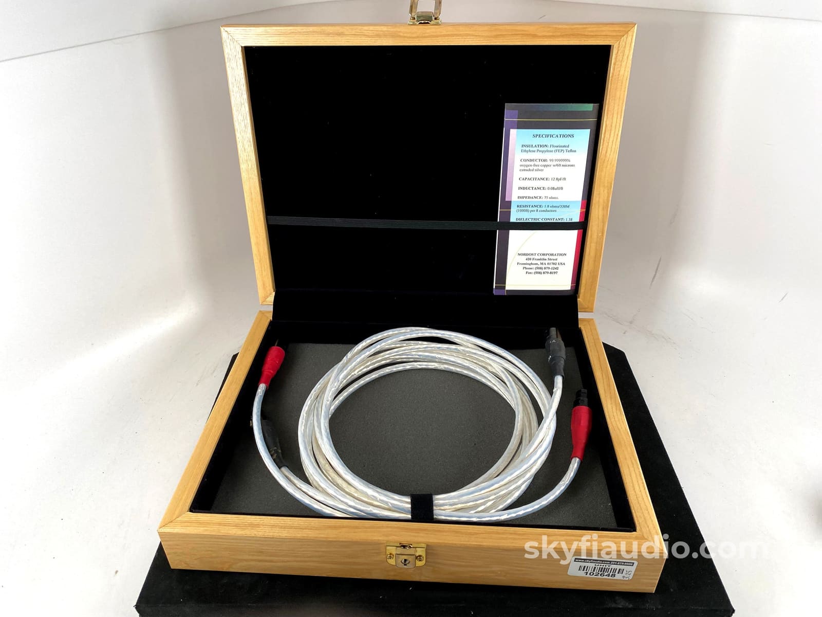 Nordost Valhalla Xlr Interconnects (V1) - In Original Wood Case 3.25M Cables