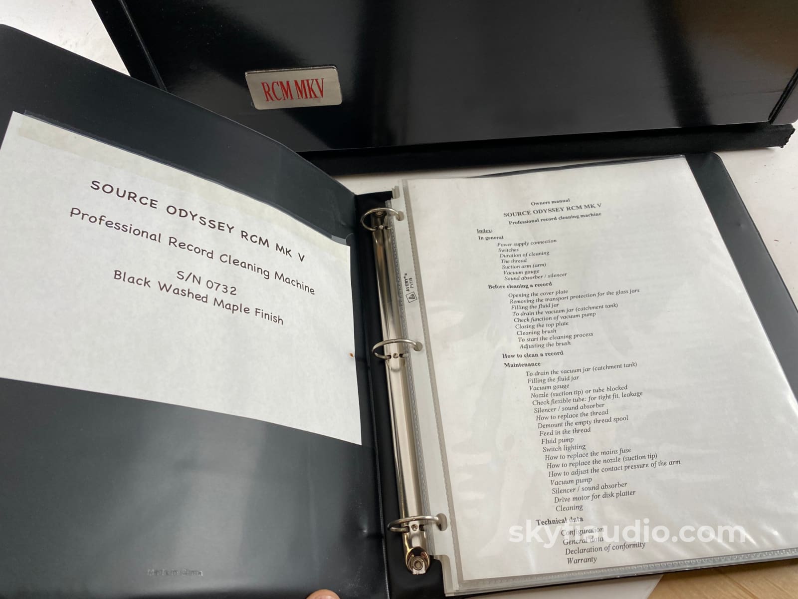 Odyssey Rcm Mkv Record Cleaning Machine Handmade In Germany Accessory