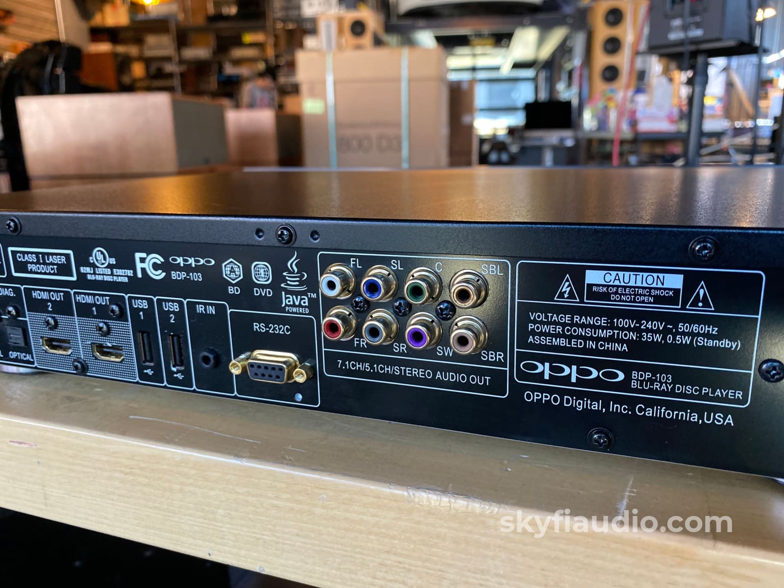 Oppo Bdp-103D Bluray Sacd Cd Dvd Streamer - Super Clean + Digital