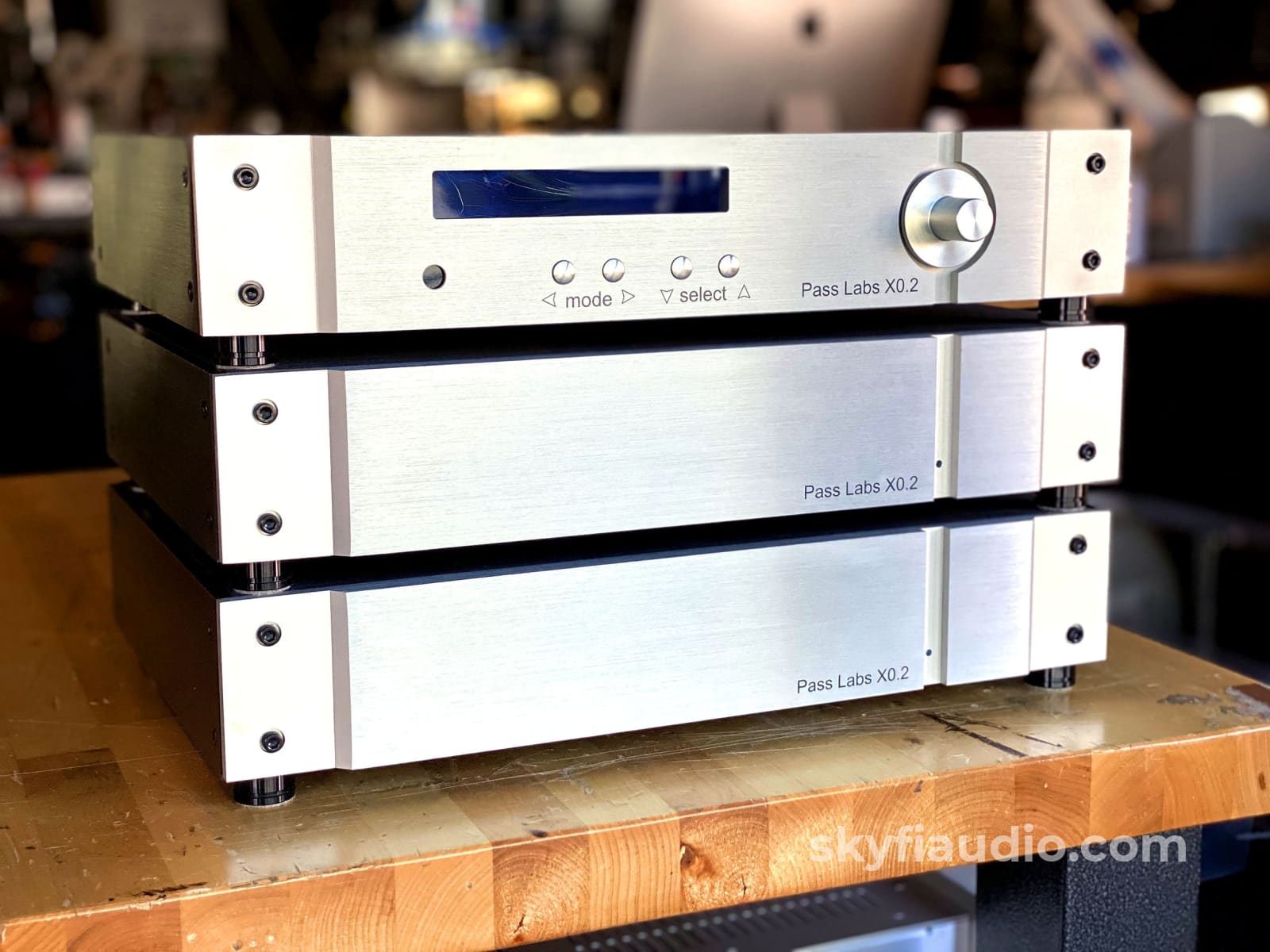 Pass Labs X0.2 Dual Mono Line Stage Preamplifier Three Chassis
