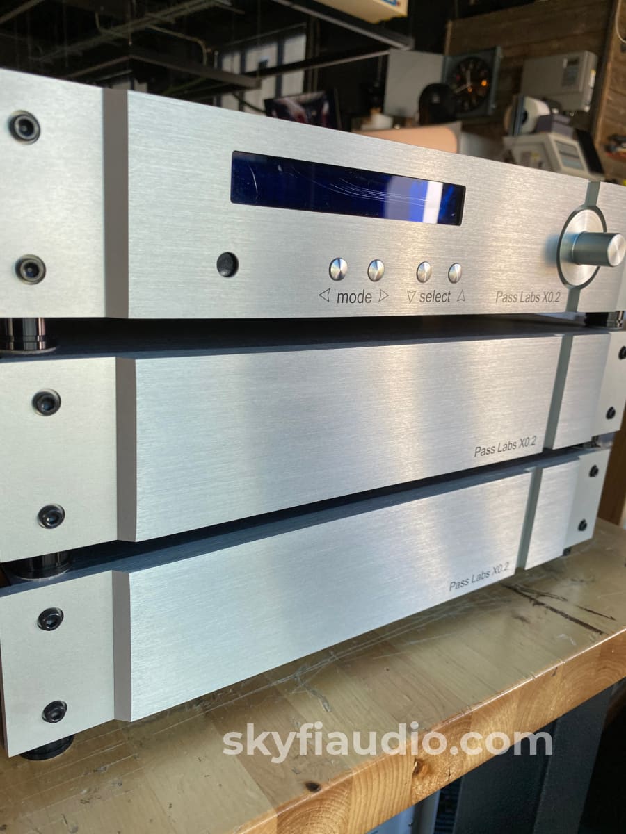 Pass Labs X0.2 Dual Mono Line Stage Preamplifier Three Chassis