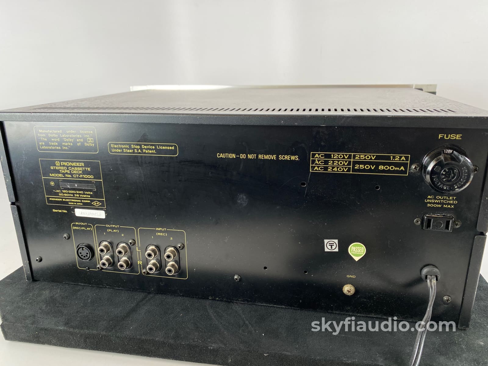 Pioneer Ct-F1000 Vintage Tape Deck With Full Blown Restoration