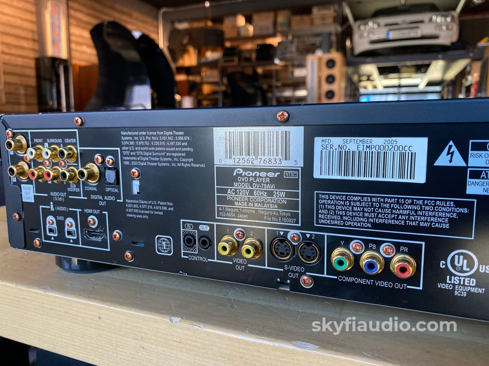 Pioneer Dv79Avi Multi-Format Playback Dvd Player With Video / Audio Sacd Mp3 Cd + Digital