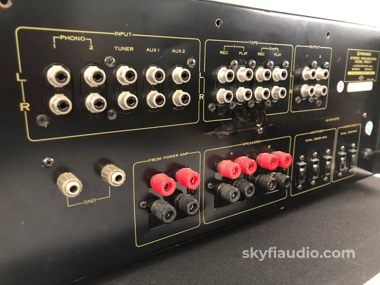 Pioneer Spec-1 Vintage Solid State Stereo Preamp With Phono - 110V/220V Version (A) Preamplifier