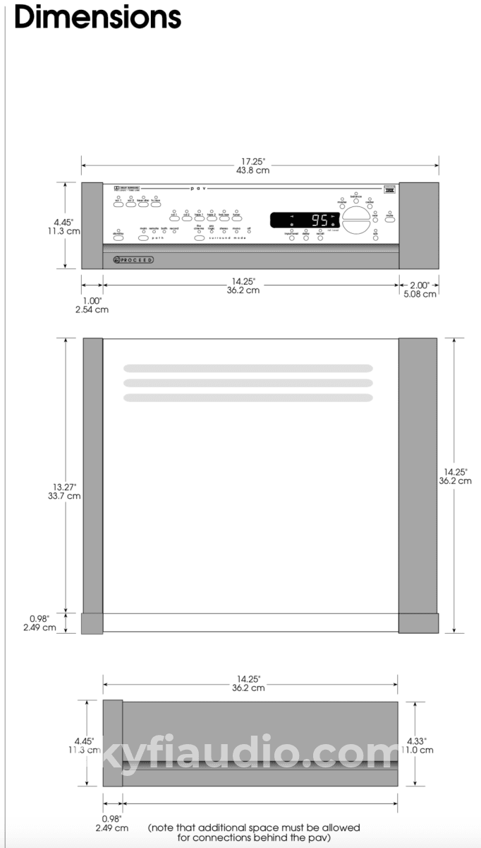 Proceed By Mark Levinson Pav Theater Processor / Stereo Preamp Preamplifier