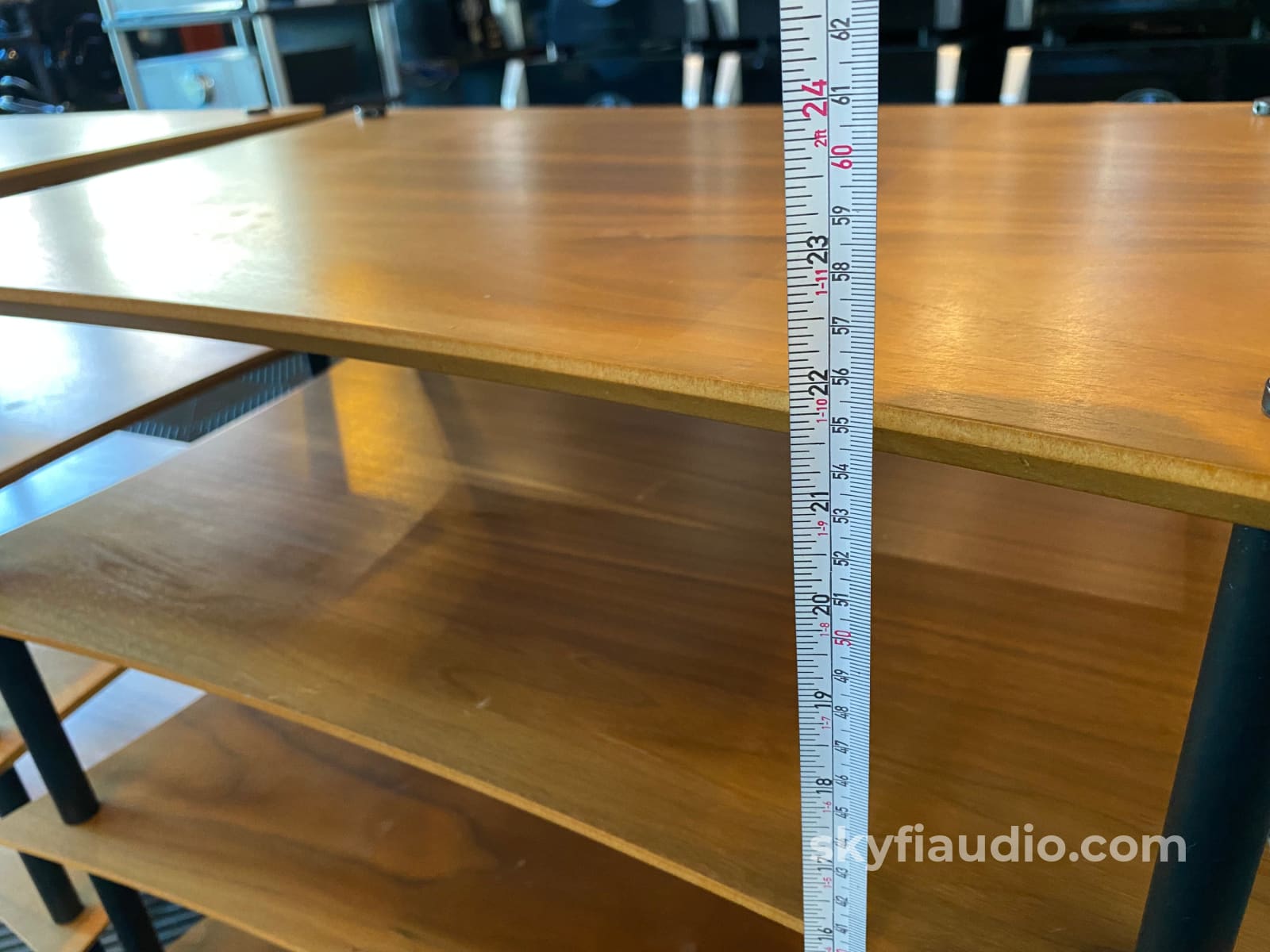 Quadraspire Q4 Evo - Two 4-Shelf Racks In Solid Natural Bamboo Accessory