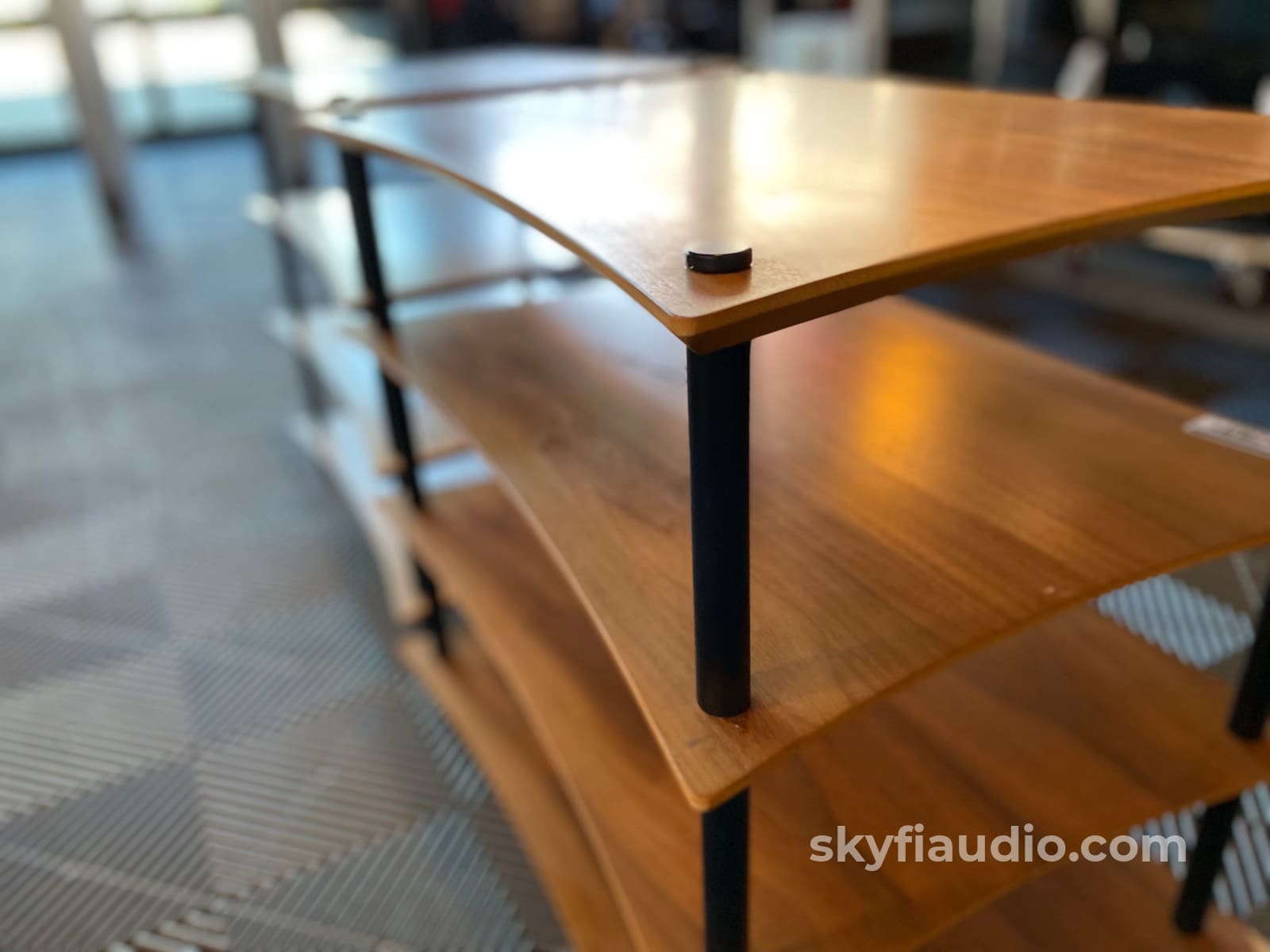 Quadraspire Q4 Evo - Two 4-Shelf Racks In Solid Natural Bamboo Accessory