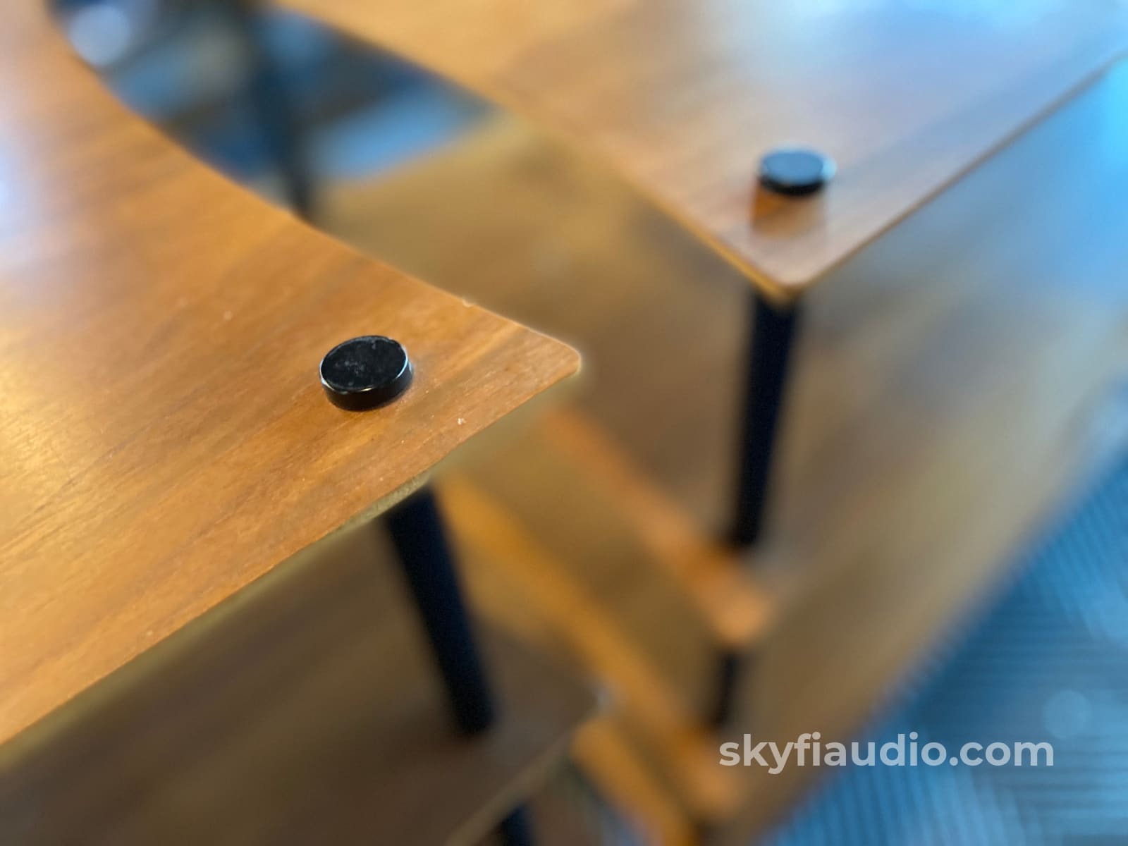 Quadraspire Q4 Evo - Two 4-Shelf Racks In Solid Natural Bamboo Accessory