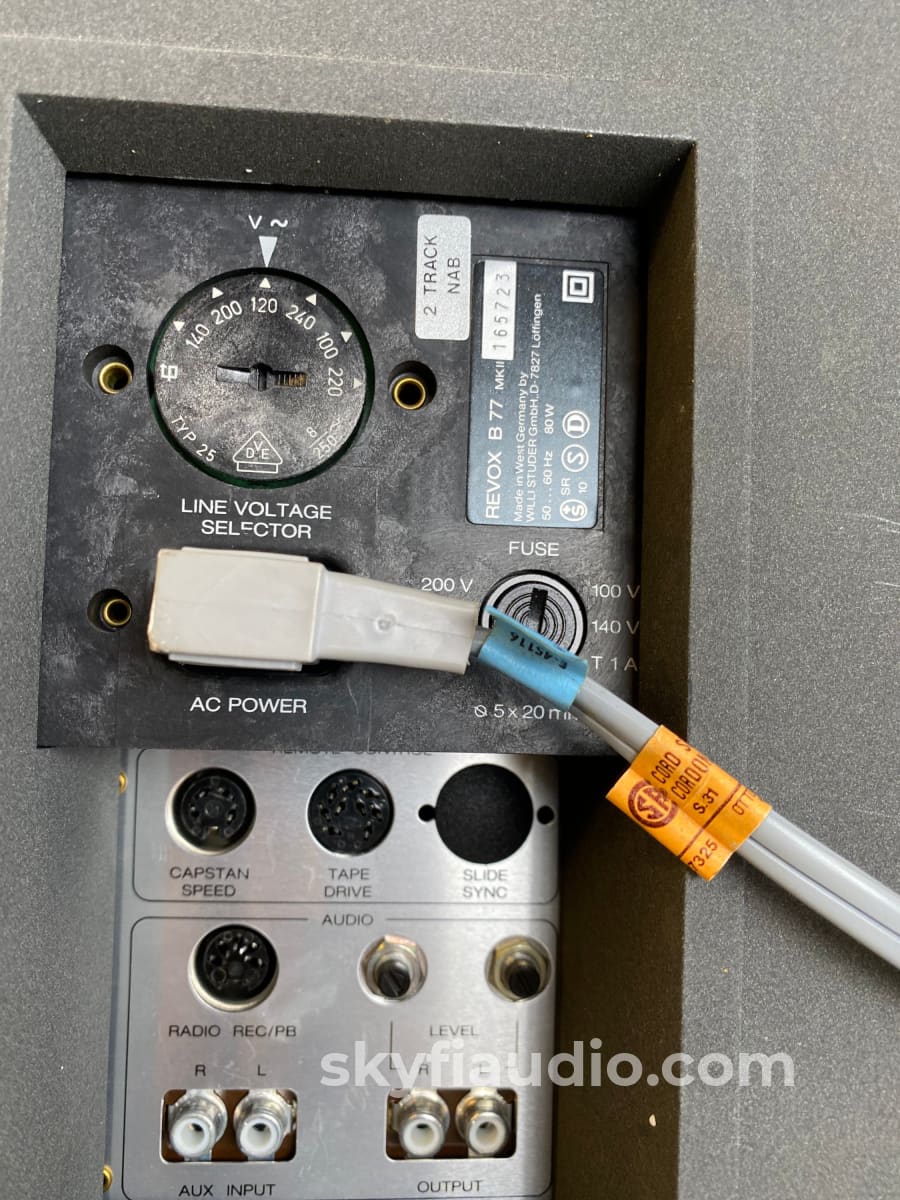 Revox B77 Mkii Reel To Recorder - Complete And Like New Tape Deck