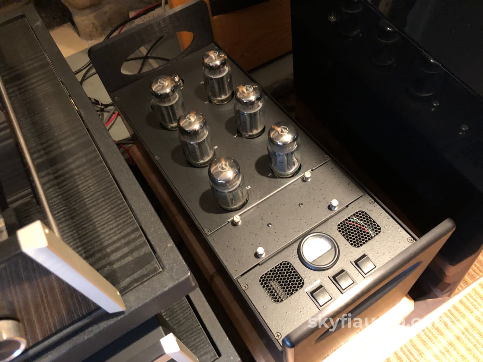 Rogue Audio Apollo Dark Tube Monoblocks With Custom Mapleshade Plinths Amplifier