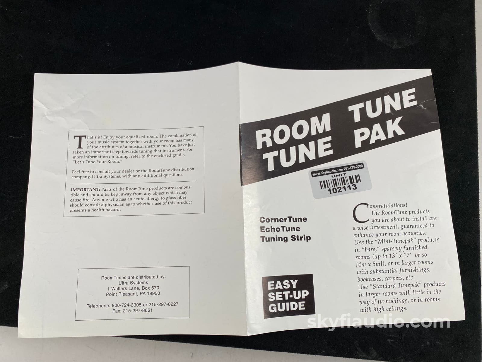 Roomtunes Tunepak - Cornertunes Acoustic Room Treatments Accessory