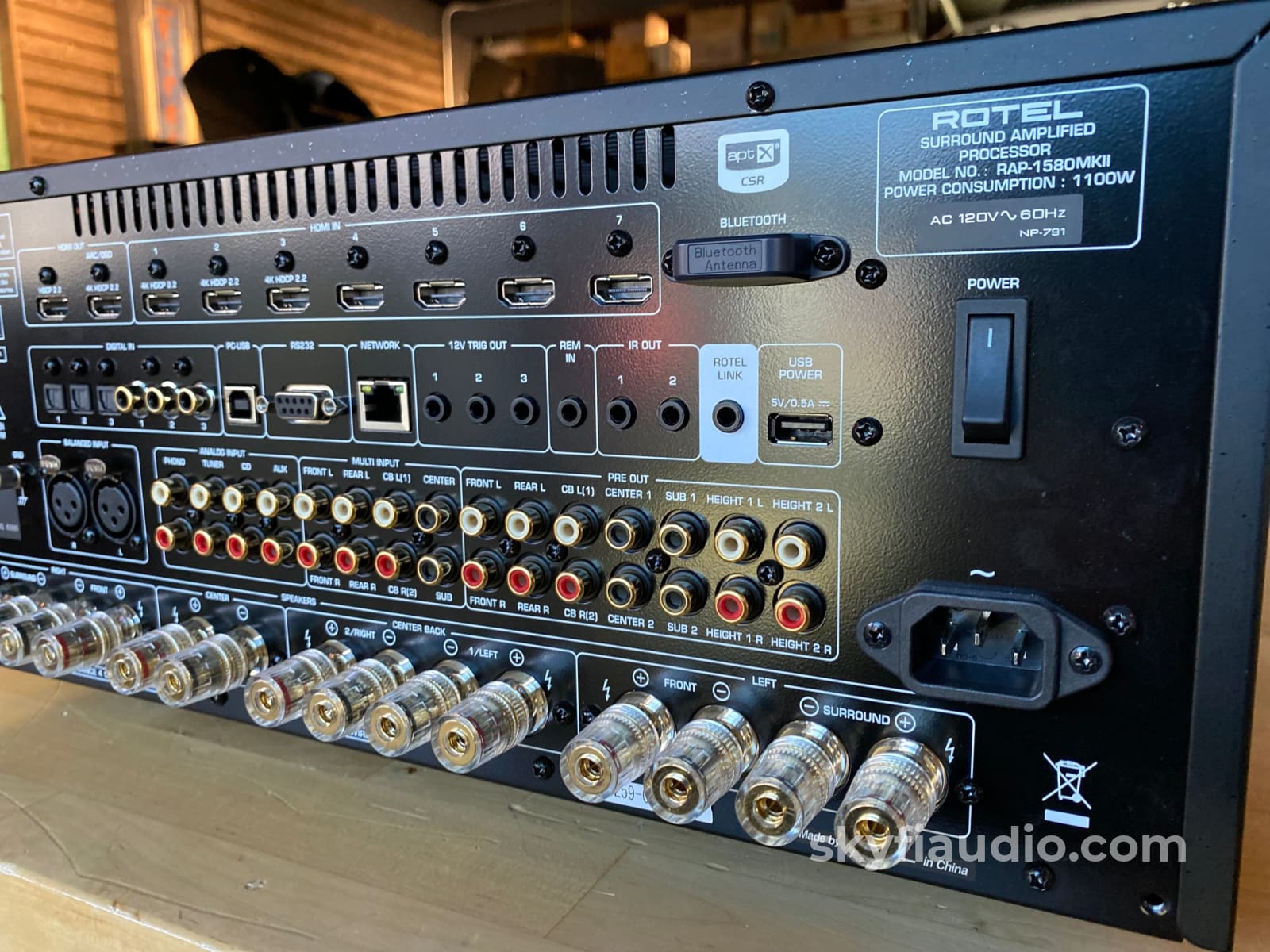 Rotel Rap-1580Mkii Home Theater Processor Amplifier - Complete Dirac Atmos