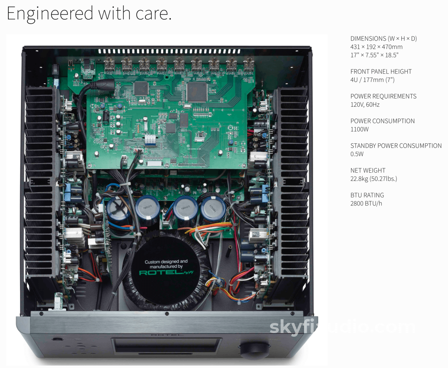 Rotel Rap-1580Mkii Home Theater Processor Amplifier - Complete Dirac Atmos