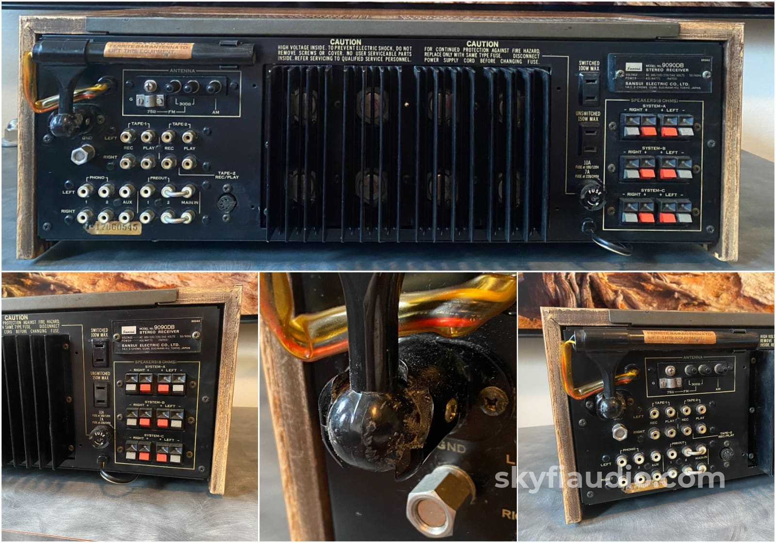Sansui 9090Db Receiver - Fully Restored With New Walnut Veneer Integrated Amplifier